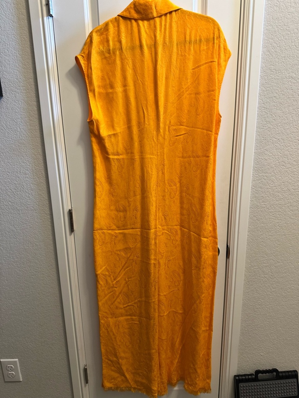 Zara Sleeveless Orange Wide-Leg Jumpsuit - Picture 11 of 12